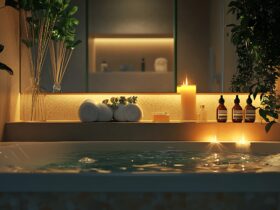 Łazienka w stylu modern country: inspiracje i projekt Bluewood