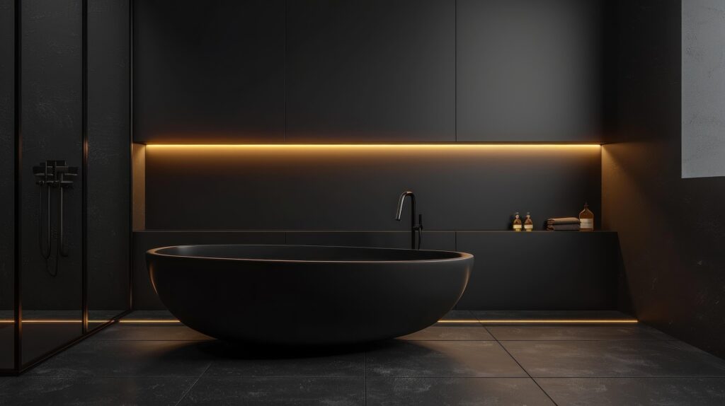 Aranżacja łazienki w czerni