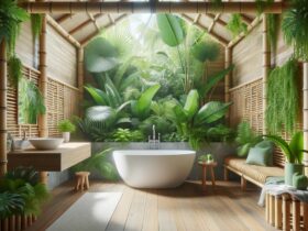 Łazienka z drewnem: Inspiracje, aranżacje ścian i podłóg